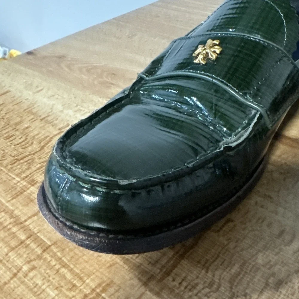 Tory Burch Classic Women's Size 10.5 Everglade Green Loafers